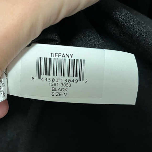 NWT Dress The Population Tiffany One-Shoulder Midi Dress Black Size Medium - Picture 12 of 16